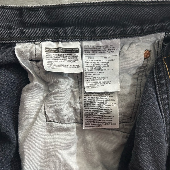 Levi’s 501 button fly black denim jeans - Picture 11 of 11